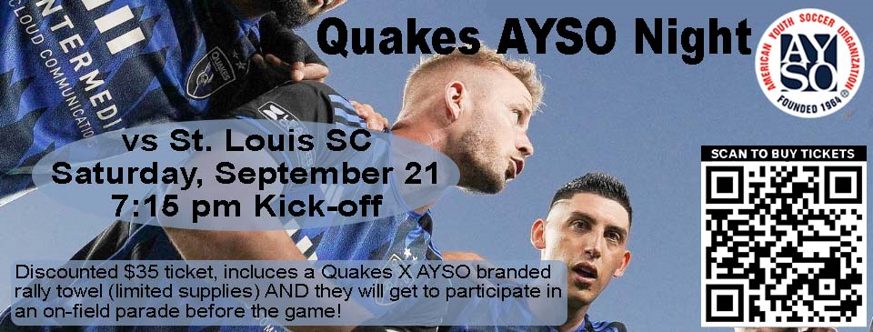 AYSO Quakes Night Opportunity